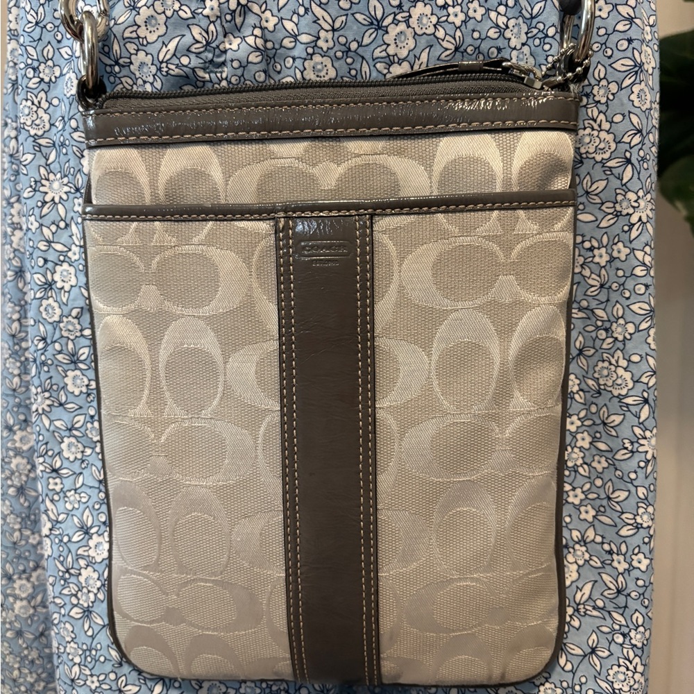 Coach Blue Gray Crossbody Purse